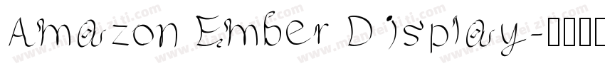 Amazon Ember Display字体转换